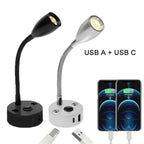 Lampe de lecture pour camping-car | Lampe LED à col de cygne | Construction en aluminium | Charge rapide USB-C 12–24V