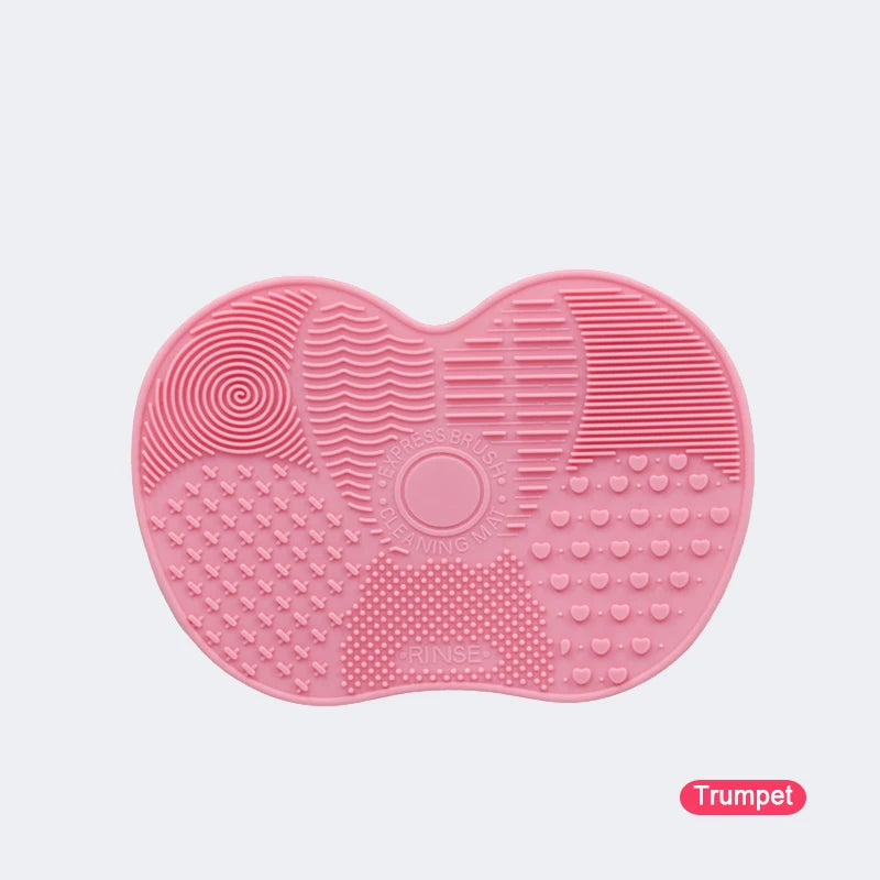 Tampon Nettoyeur de Pinceaux de Maquillage en Silicone | Surface Texturée à Gommage & Ventouse | Nettoyage en Profondeur