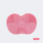 Tampon Nettoyeur de Pinceaux de Maquillage en Silicone | Surface Texturée à Gommage & Ventouse | Nettoyage en Profondeur