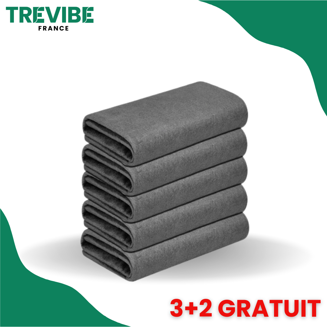 Chiffon de nettoyage en microfibre, non abrasif, réutilisable et lavable -  13,7 x 13,7 po Bordeaux avec crochet (paquet de 2)