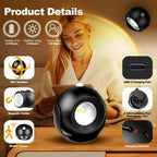 LumaGlow™ - Applique Murale LED Rechargeable Coucher de Soleil