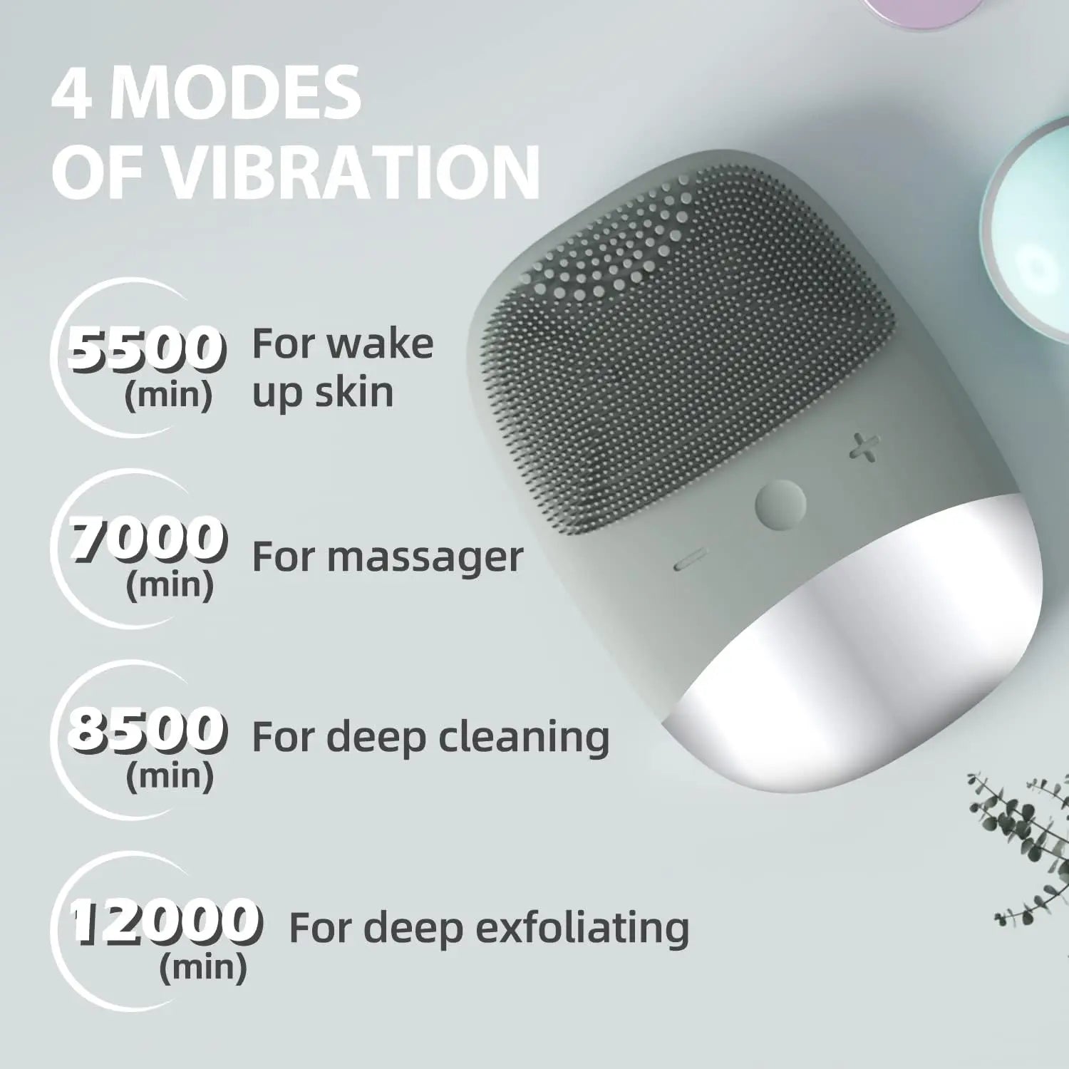 Brosse Nettoyante Visage | Sonique | Silicone de Qualité Alimentaire & Étanche | Nettoyage Profond