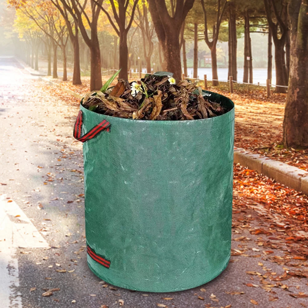 Sac à déchets de jardin | Design pliable et étanche | Capacité 200L | Réutilisable