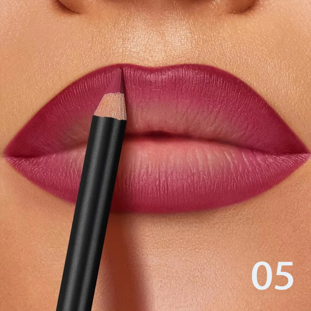 Contour des lèvres | Mat waterproof, Formule longue tenue | Précision crémeuse, Sans transfert | 6 teintes