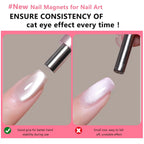 Kit Aimant Ongles Œil de Chat | Aimant Double Tête & Perles Magnétiques | Acier Inoxydable | Précision Salon