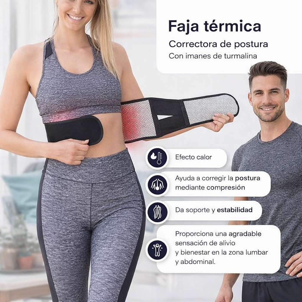 LuminaBack - Ceinture de thérapie thermique personnalisée pour un soulagement durable du bas du dos
