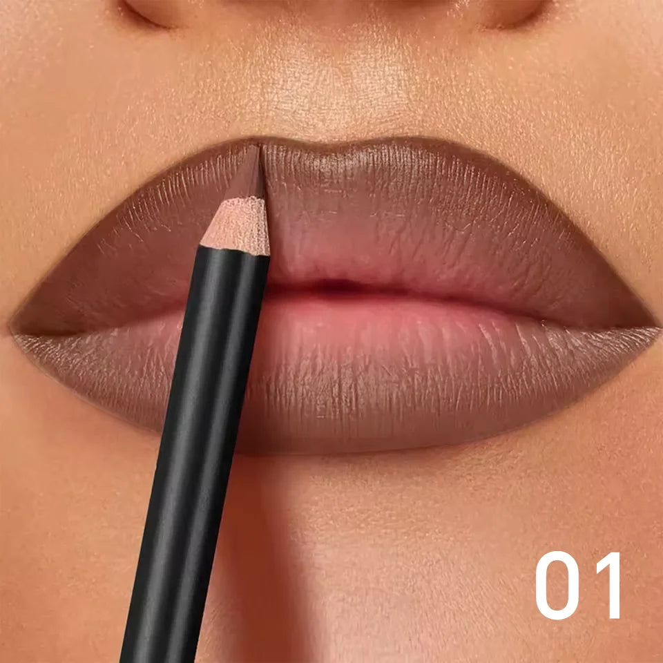 Contour des lèvres | Mat waterproof, Formule longue tenue | Précision crémeuse, Sans transfert | 6 teintes