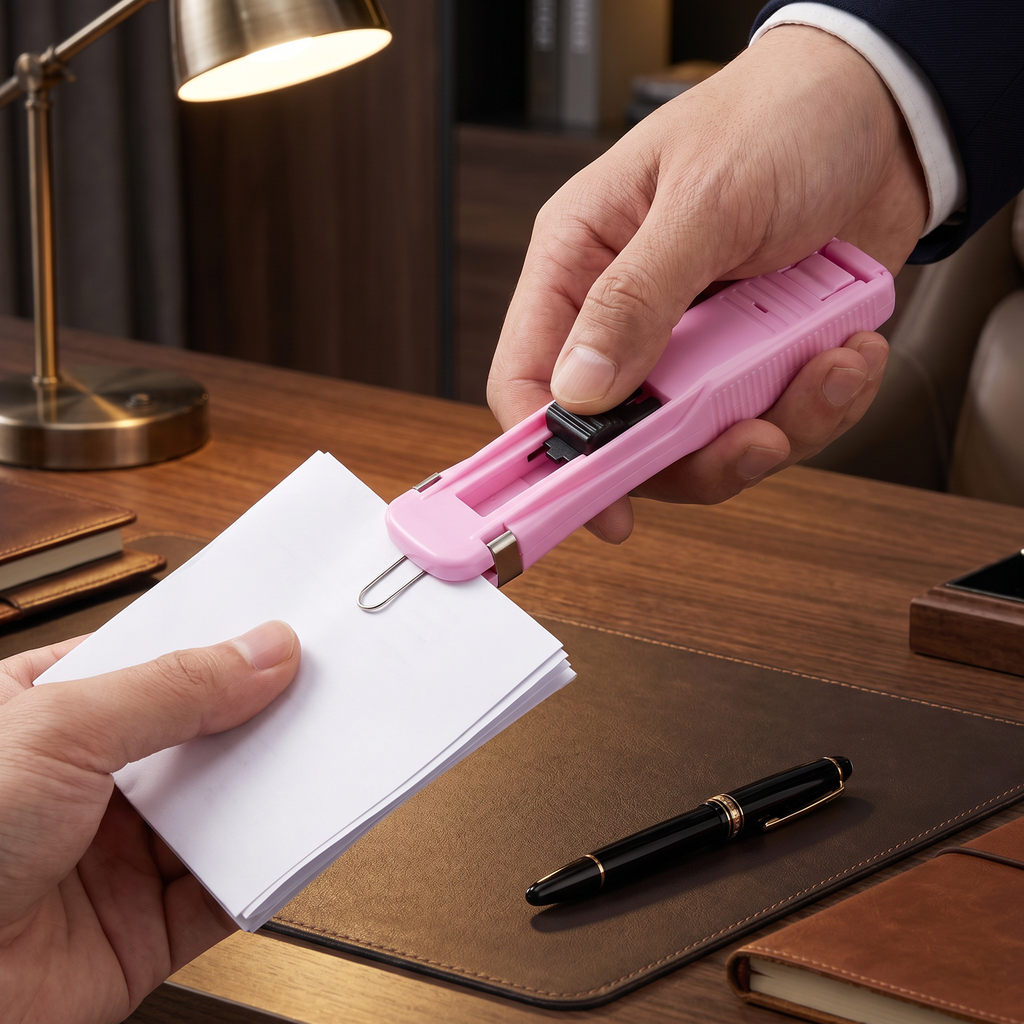 Organisateur de papiers en métal avec assortiment de clips inclus