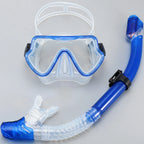 Masque de plongée intégral pour adultes | Vue panoramique | Verre trempé et silicone | Tuba à embout sec