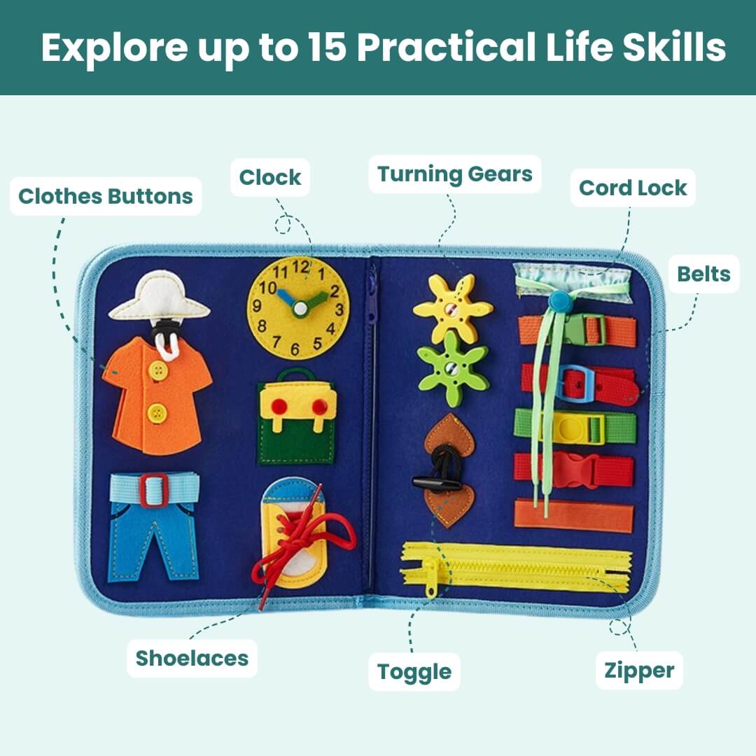 TodyJoy - Tableau d'Activités Montessori pour Tout-Petits