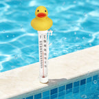 Thermomètre de Piscine Flottant | Affichage à Double Échelle | Design Canard Mignon | Intérieur/Extérieur