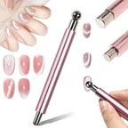 Kit Aimant Ongles Œil de Chat | Aimant Double Tête & Perles Magnétiques | Acier Inoxydable | Précision Salon