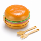 Boîte repas empilable avec compartiments séparés et couverts inclus