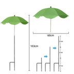 Parasol pour Plantes | Hauteur Réglable | Couverture 60 cm, Polyester Anti-UV | Résistant aux Intempéries