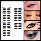 GlamEase - Autocollants Eyeliner Réutilisables Œil de Chat
