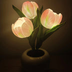 Lampe de table fleurie LumaBloom – Lumière chaude