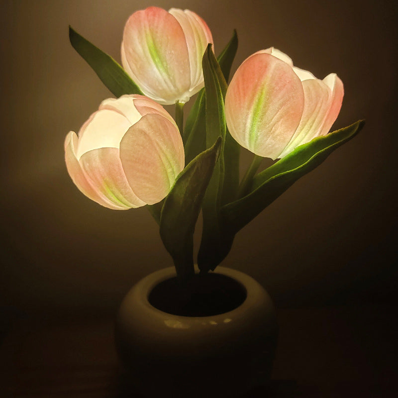 Lampe de table fleurie LumaBloom – Lumière chaude