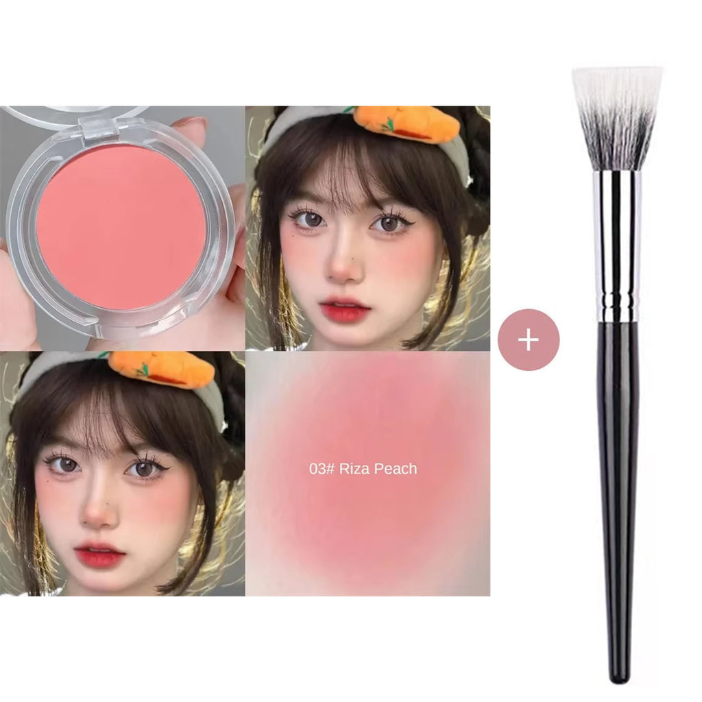 Fard à joues poudre | Couleur naturelle mate pour les joues | Résistant à l'eau et longue tenue