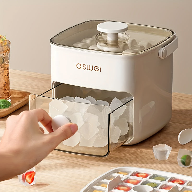 Machine à glaçons compacte Glaciera posée sur un plan de travail de cuisine