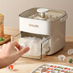 Machine à glaçons compacte Glaciera posée sur un plan de travail de cuisine