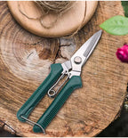 Sécateur de Jardinage | Tête Droite | Lame en Acier Inoxydable, 19 cm | Poignée Ergonomique Antidérapante