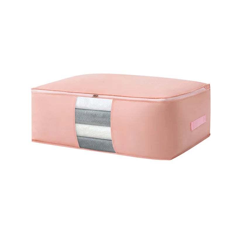 Sac de rangement pliable | Tissu non tissé anti-poussière | Fermeture éclair et poignées | Gain de place