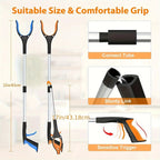Outil de Préhension pour Seniors | Tête Rotative | Portée de 81 cm | Design Ergonomique Léger