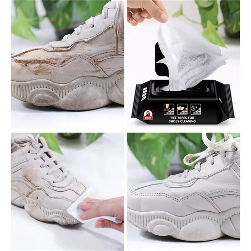 Lingettes Nettoyantes Rapides pour Baskets et Cuir