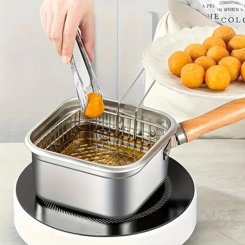 Ensemble de poêles et casseroles carrées en inox compatible induction