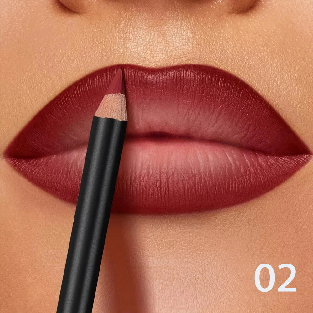 Contour des lèvres | Mat waterproof, Formule longue tenue | Précision crémeuse, Sans transfert | 6 teintes