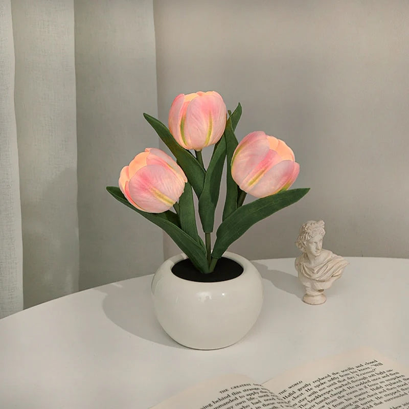 Lampe de table fleurie LumaBloom – Lumière chaude