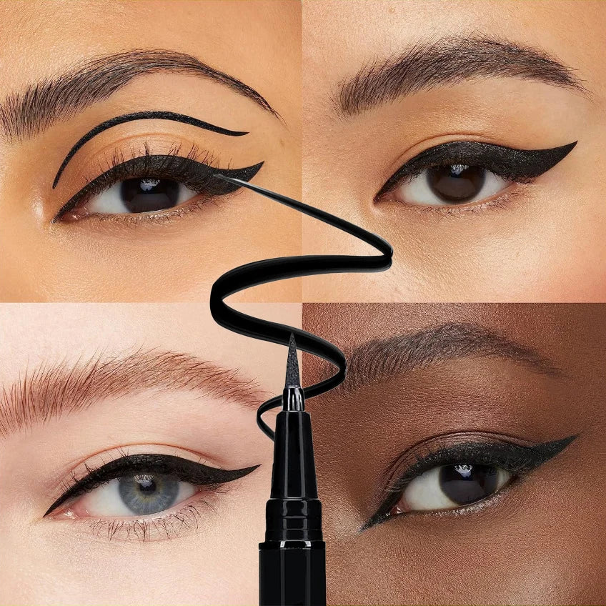 Crayon Eyeliner Noir | Résistant aux Taches & Waterproof | Fini Mat Haute Pigmentation | Facile à Utiliser pour Débutants