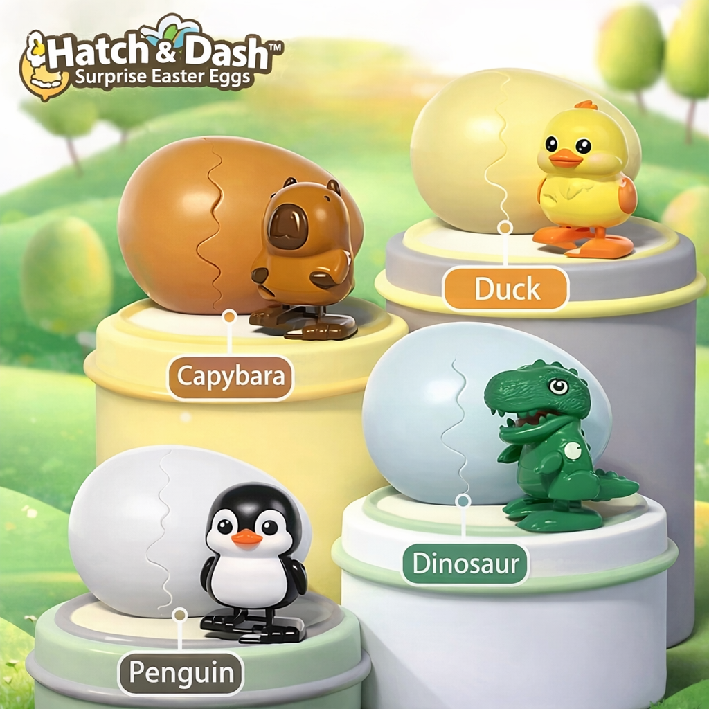HatchWhirl - Plaisir de Pâques illimité avec des courses d'animaux mécaniques enchantées