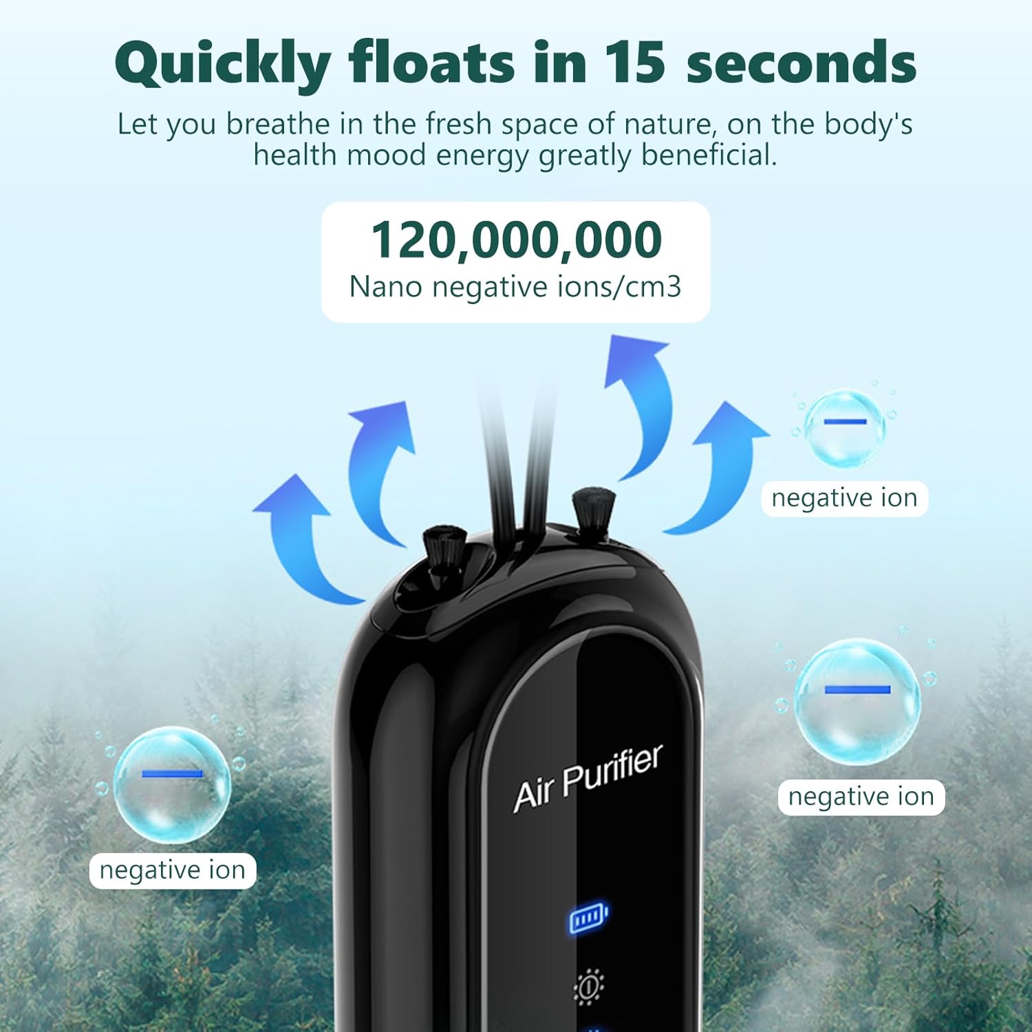 Purificateur d'air personnel PureBreathe – Format portable
