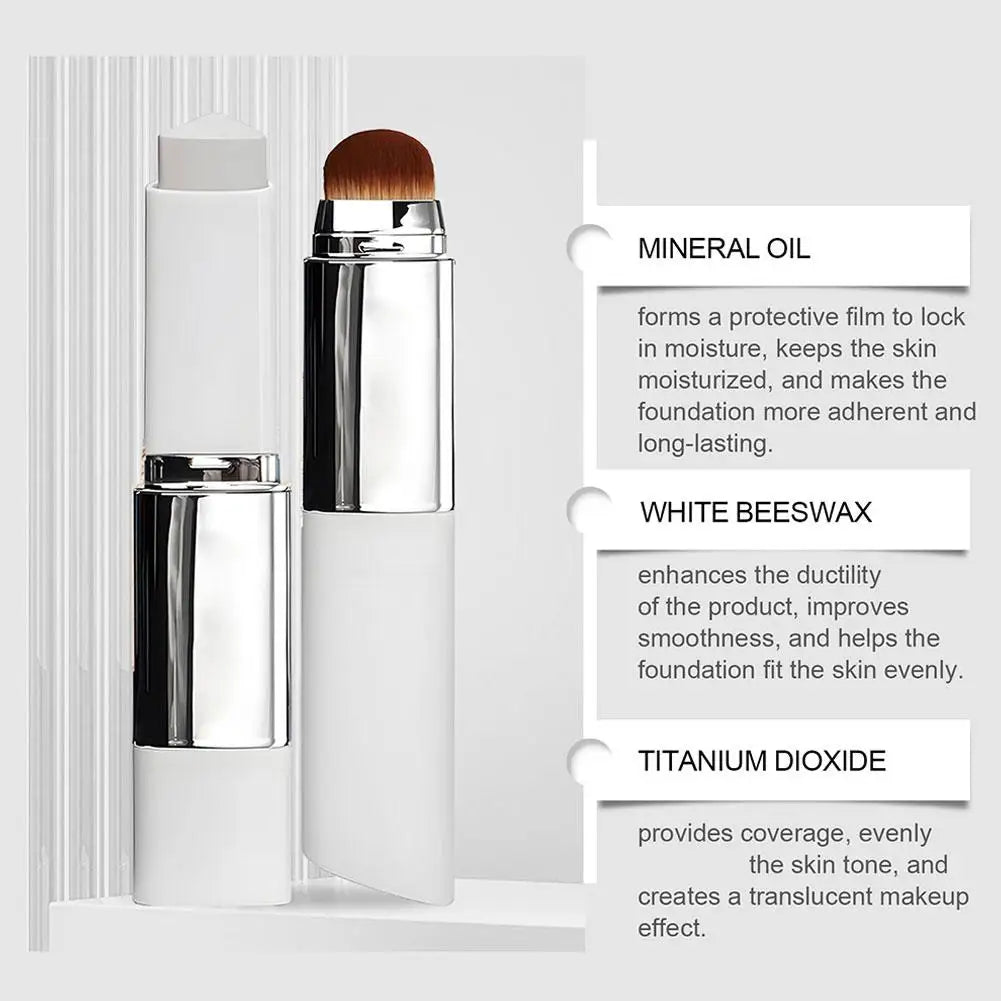 Fond de Teint Stick Adaptatif Couleur | Teinte Universelle | Double Embout avec Pinceau | Formule Hydratante