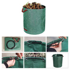 Sac à déchets de jardin | Design pliable et étanche | Capacité 200L | Réutilisable