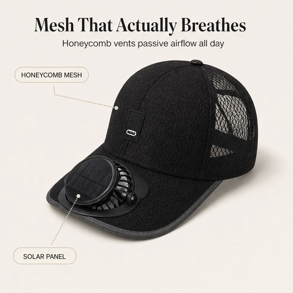 BreezeGuard - Refroidissement sans les mains et protection solaire facilitée