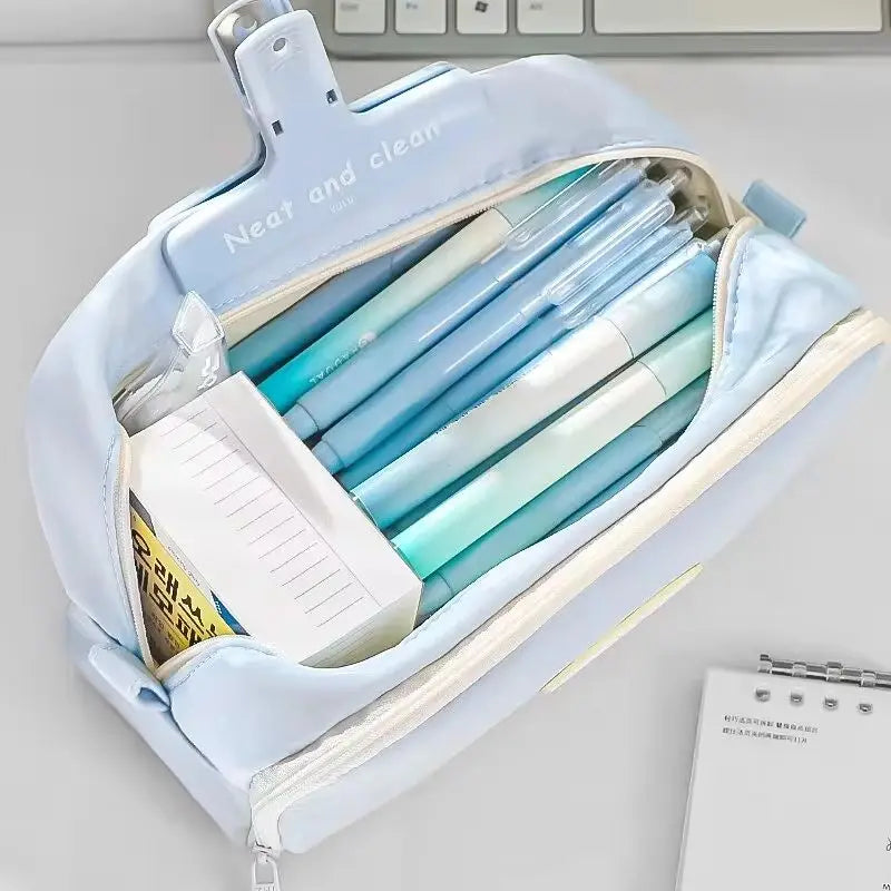 Trousse à crayons | Organiseur multi-sections grande capacité | Tissu durable | Rentrée scolaire