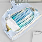 Trousse à crayons | Organiseur multi-sections grande capacité | Tissu durable | Rentrée scolaire