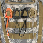 Porte-clés mousqueton pour sac à dos | Nylon durable | Lot de 2 | Camping et randonnée