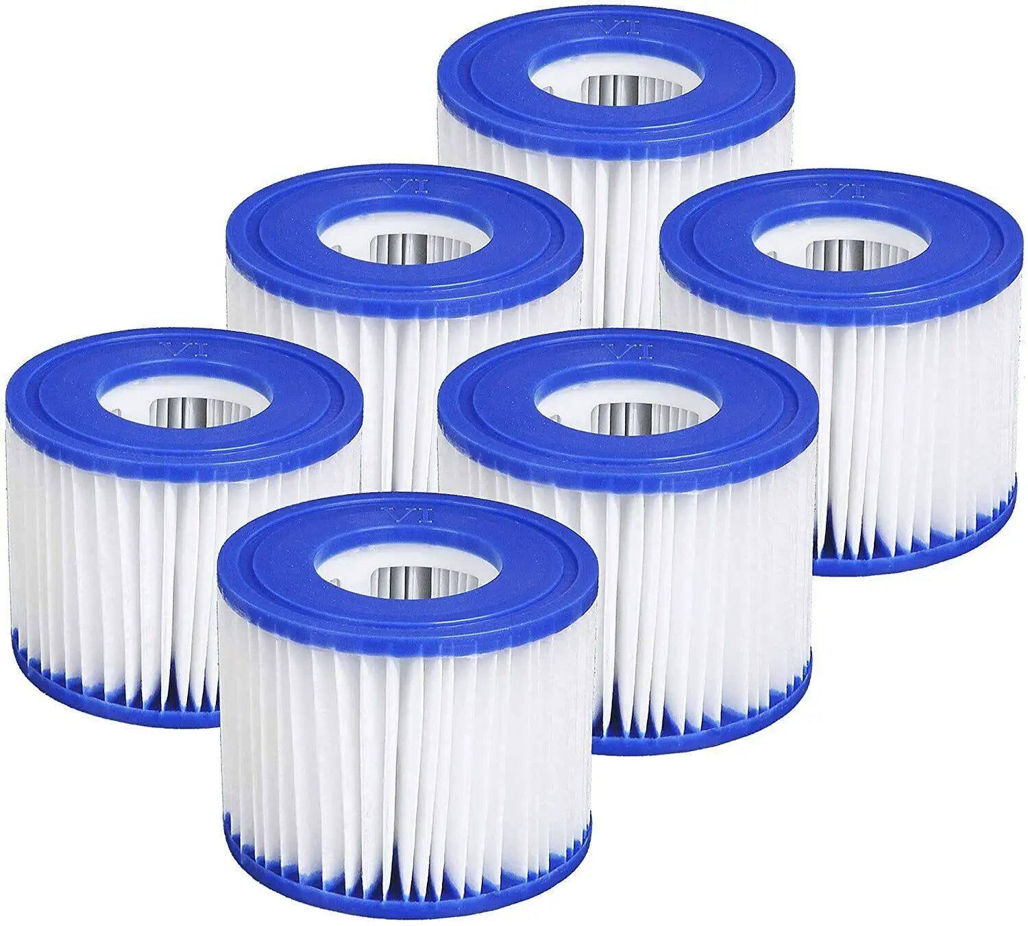 Cartouche de Filtre pour Bain à Remous et Spa | Filtration Haute Efficacité | Lot de 6 Remplacements | Maintient l'Eau Propre