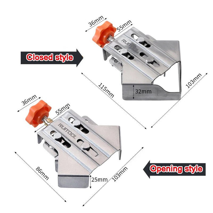 CoinClamps™ - Pinces d'Angle 90° en Acier Inoxydable