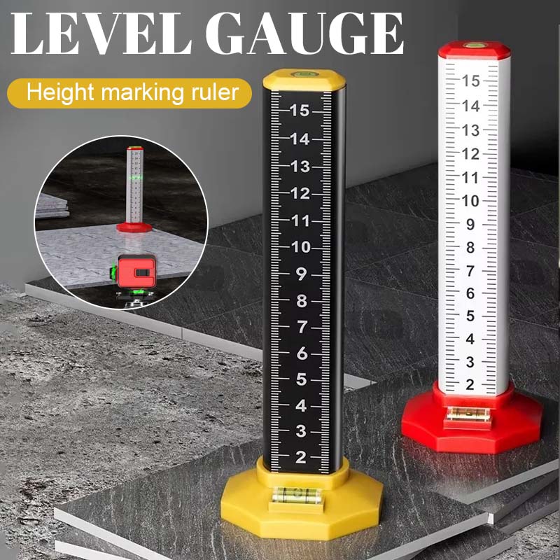 Règle de Marquage Hauteur avec Niveau Intégré et Fixation Magnétique