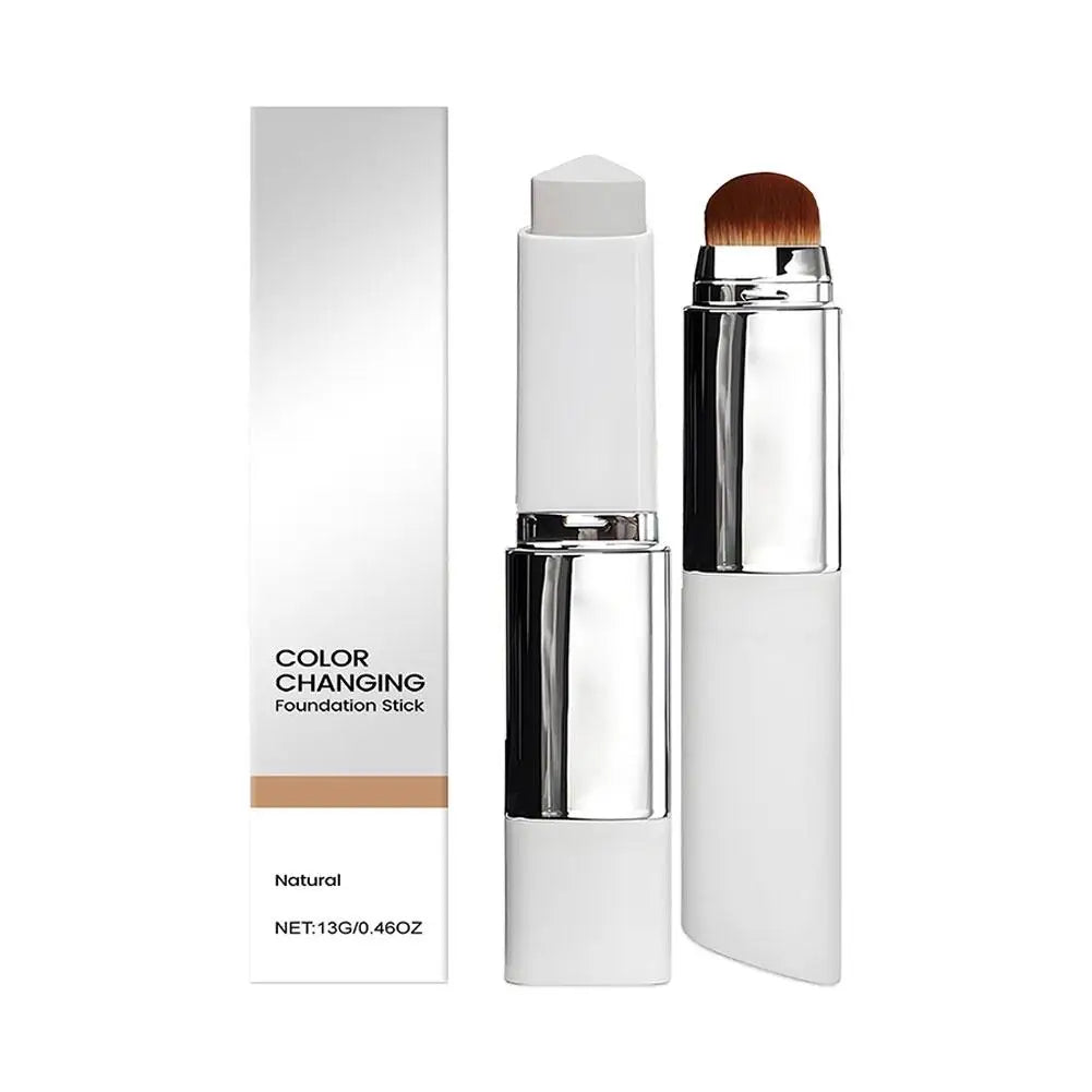Fond de Teint Stick Adaptatif Couleur | Teinte Universelle | Double Embout avec Pinceau | Formule Hydratante