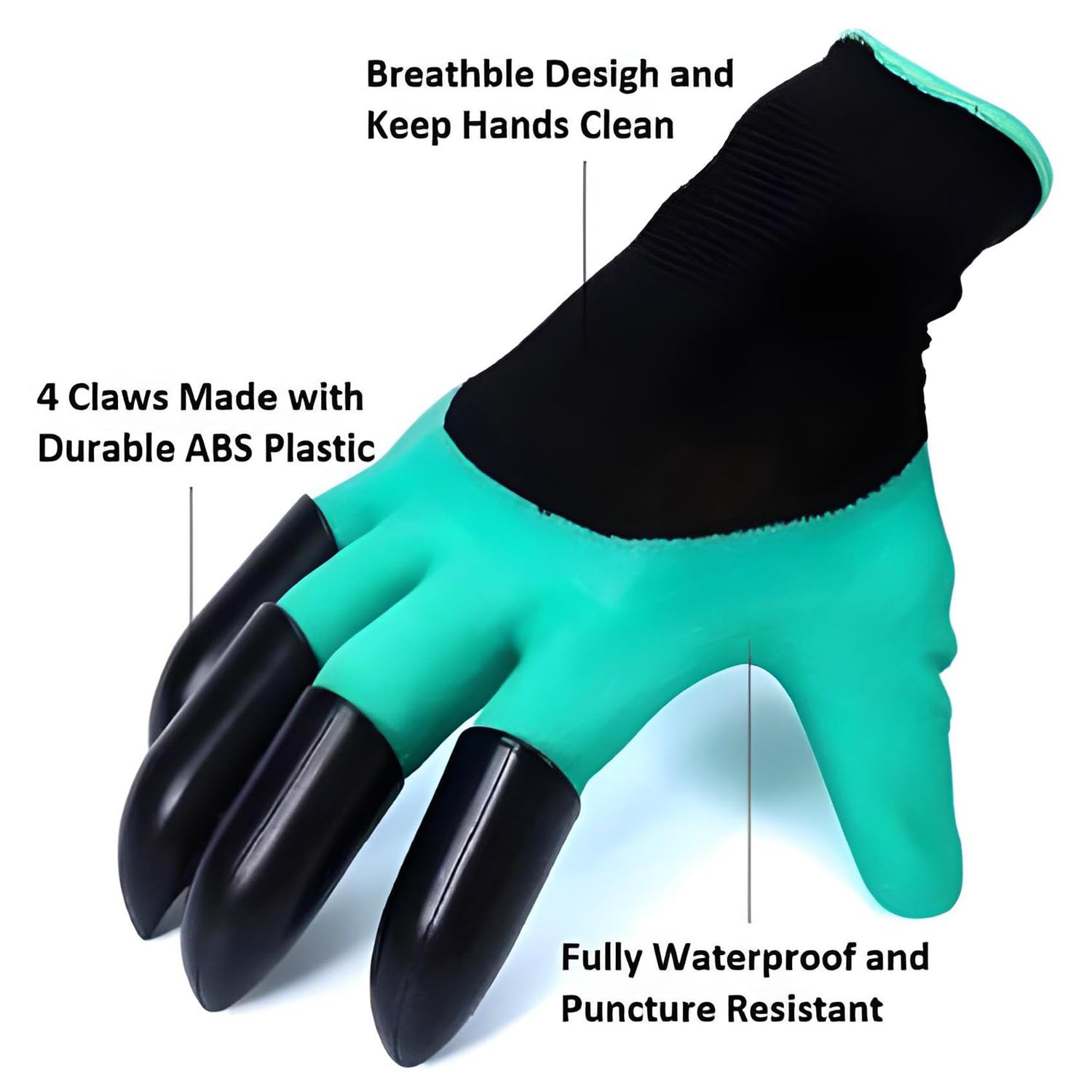 DigMaster™ - Gants de Jardinage avec Griffes Intégrées