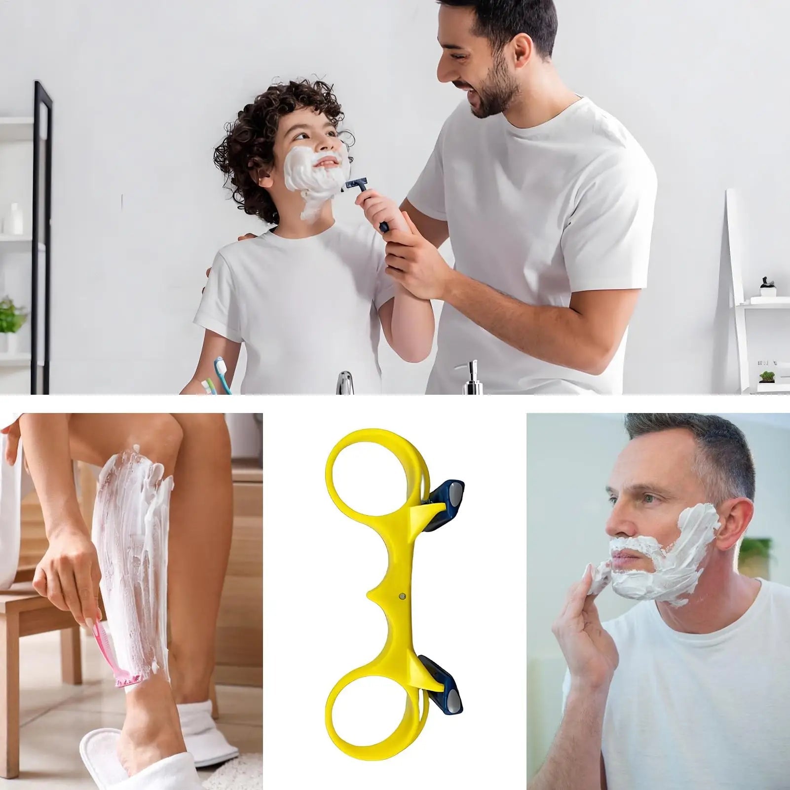 BladeMaster™ - Rasoir Double Lame Tête et Corps Humide et Sec