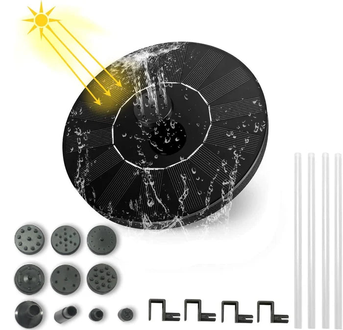 SunLuxe - Fontaine Solaire Autonome pour Jardin et Bassin