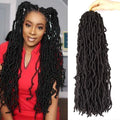 Extensions de cheveux Faux Locs | Style Crochet Résistant à la Chaleur | Fibre Synthétique Douce de 24 pouces