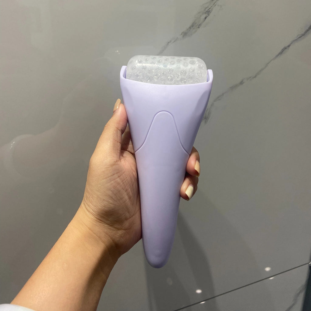 Rouleau de glace pour le visage | Masseuse portative rafraîchissante | Pour visage et yeux | Spa à domicile