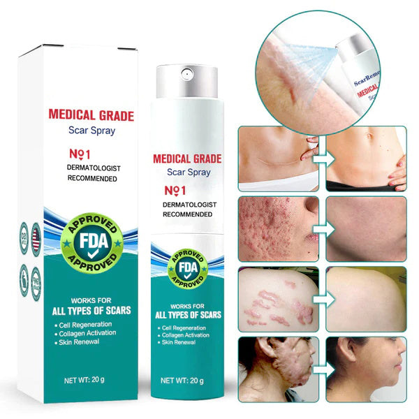 Une peau sans cicatrices, plus vite que jamais - Le spray cicatrisant avancé ultime